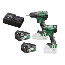 vendita online Kit combinato 18v trapano dv18de + avvitatore wh18de Trapani a batteria Hikoki